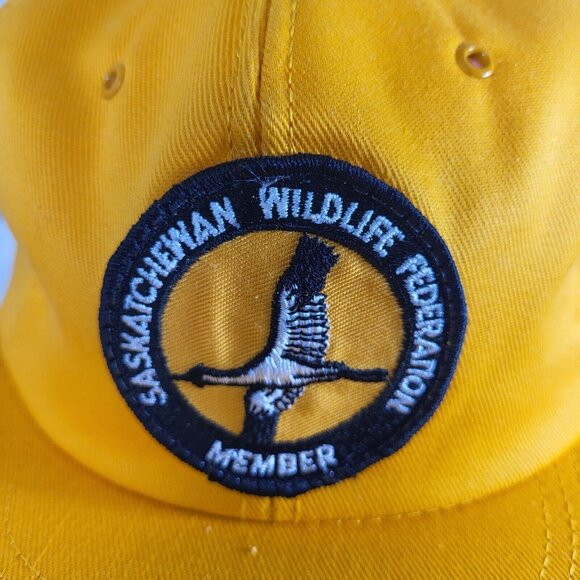 Saskatchewan Wildlife Federation Member Hat Snapback K-Brand 80s Cap Trucker - Picture 3 of 12